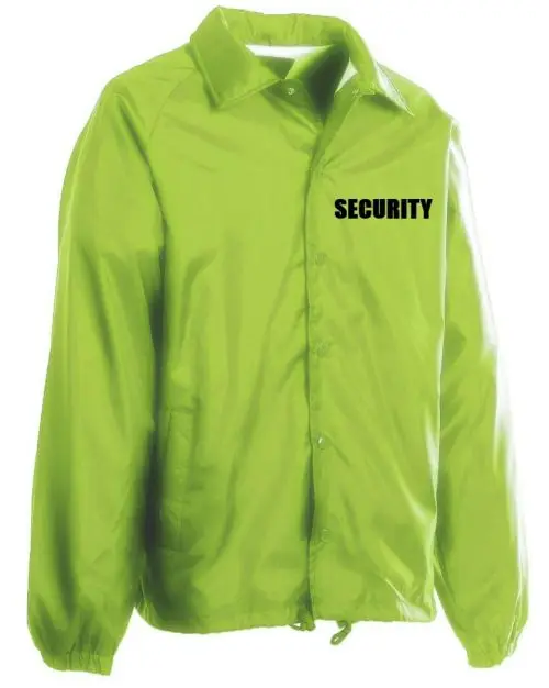Custom Waterproof Windbreaker Jackets Security Guard Uniform Winter Jacket  for Men Women