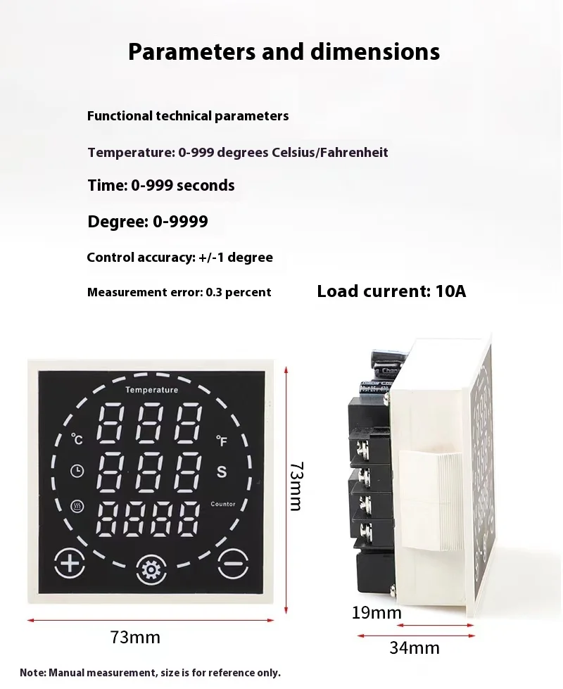 Three-in-One Touch Screen TS600 Temperature Controller Hot Stamping Machine Functionality 100~240VAC Power Supply 1 Year