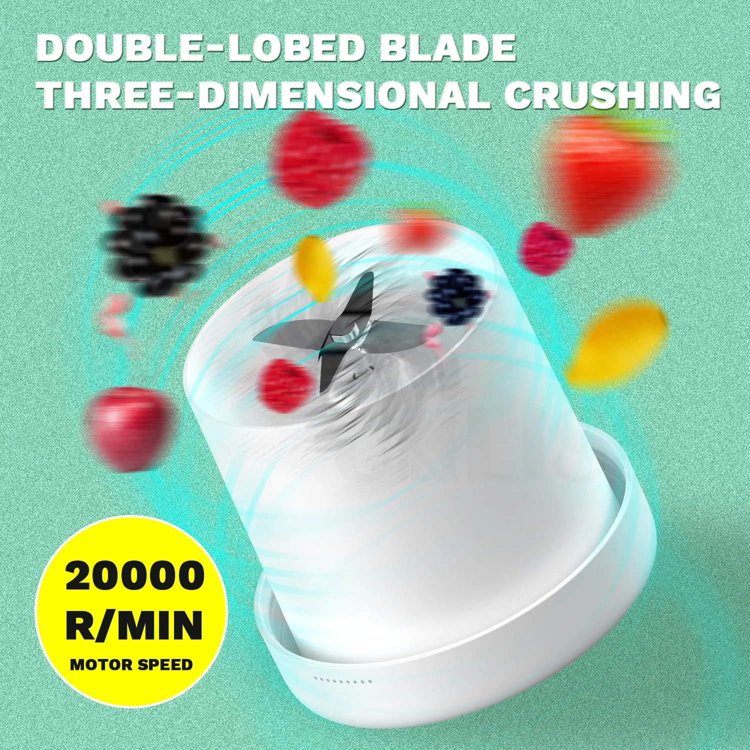 Factory Price Wireless Magnet Charging Electric Juicer Wholesale Waterproof Portable Mini Fruit Juice Extractor Blender