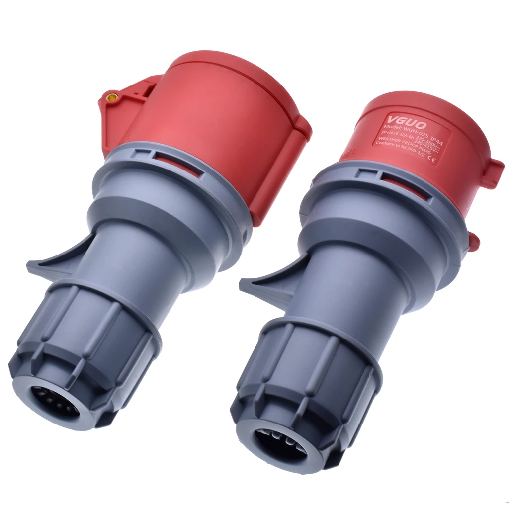 2PCS Presa Industriale 5 Pin IP44 16A 380V-415V - Spine E Prese Maschio/Femmina Per Esterno - Foto 6