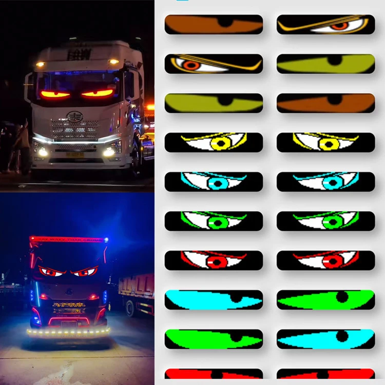 Factory Sale Led Panel Display Demon Eye Led Screen Ojos Led Para Autos App  Devil Eyes for Car Led Eyes Lights for Truck