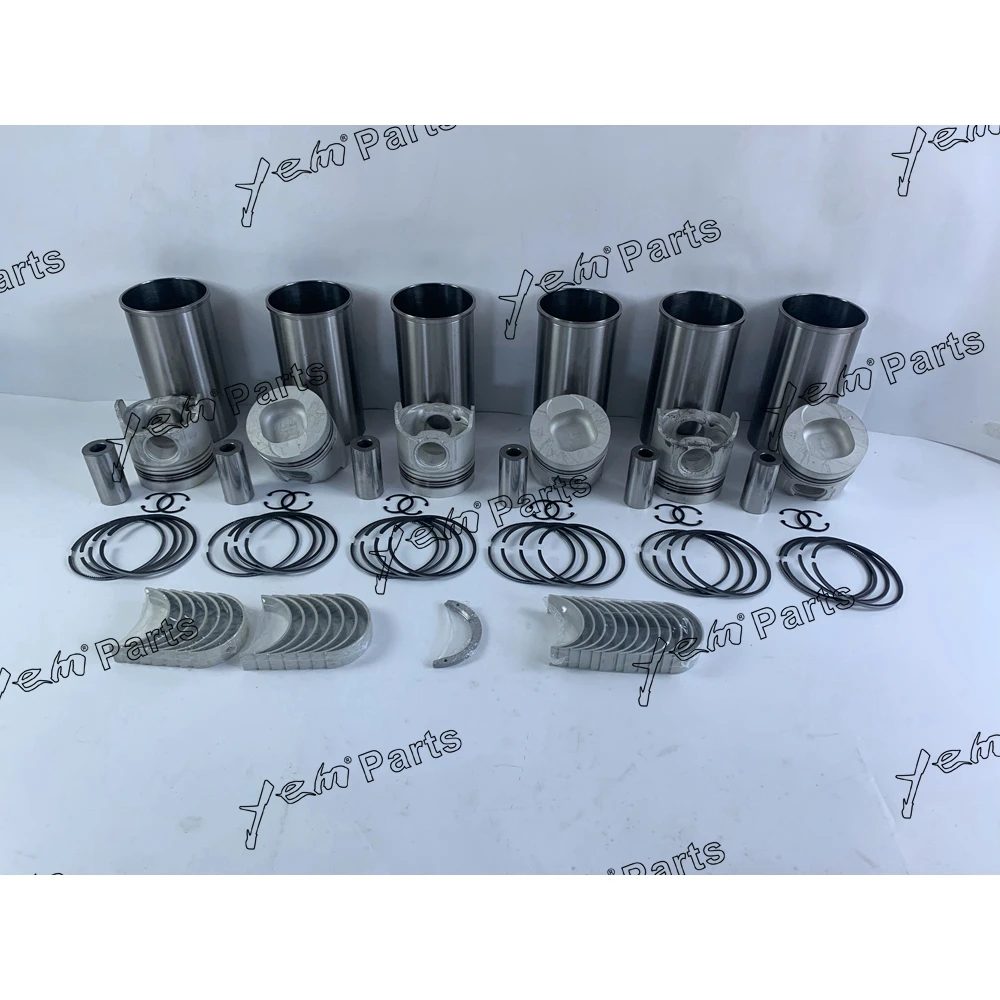 6SD1 Overhual Rebuild Kit Cylinder Liner Kit With Bearing Set Fit for Isuzu Engine.