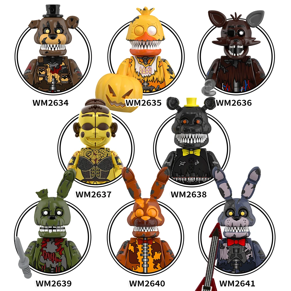 WM6173 Nightmare Freedy Jack O Bonnie Chica Phantom Foxy
