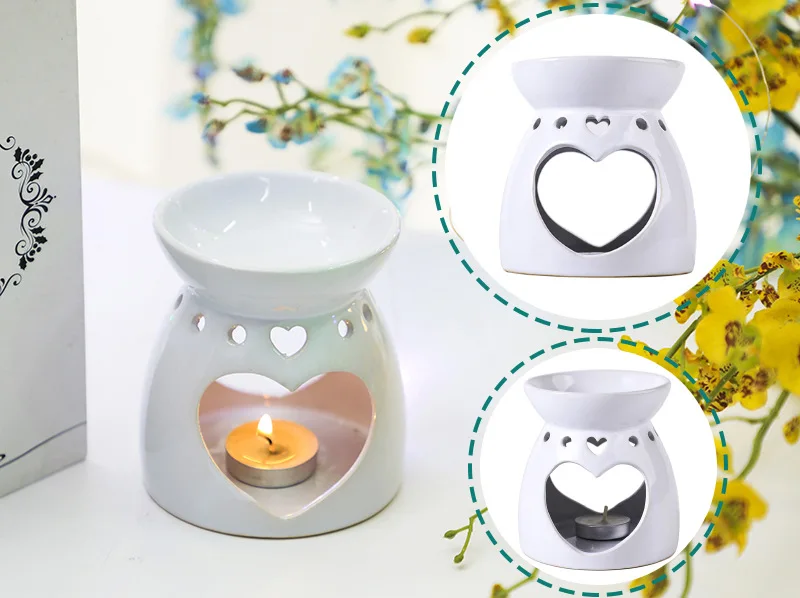 Mini Modern Bulk Ceramic Tea Light Fragrance Essential Aroma Oil Wax