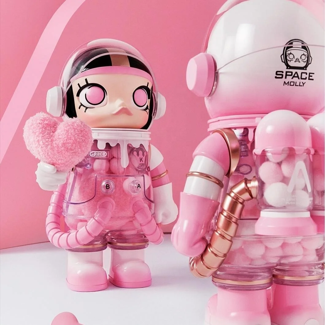 POP MART MEGA SPACE MOLLY 400% and 1000% Valentine's Day Gift
