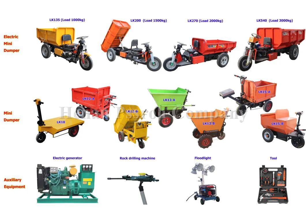 High-end design excellent style hydraulic mini dumper truck f/electric dumper 1 ton or sale from China supplier