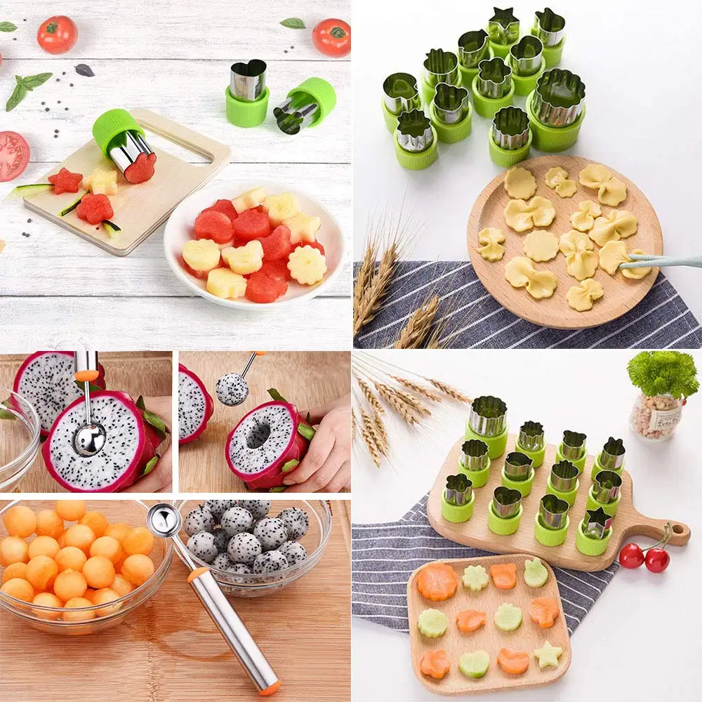 Mini Pie Fruit and Cookie Stamps Mold Vegetable Cutter Shapes Set - China Cutter  Shapes Set and Vegetable Cutter price