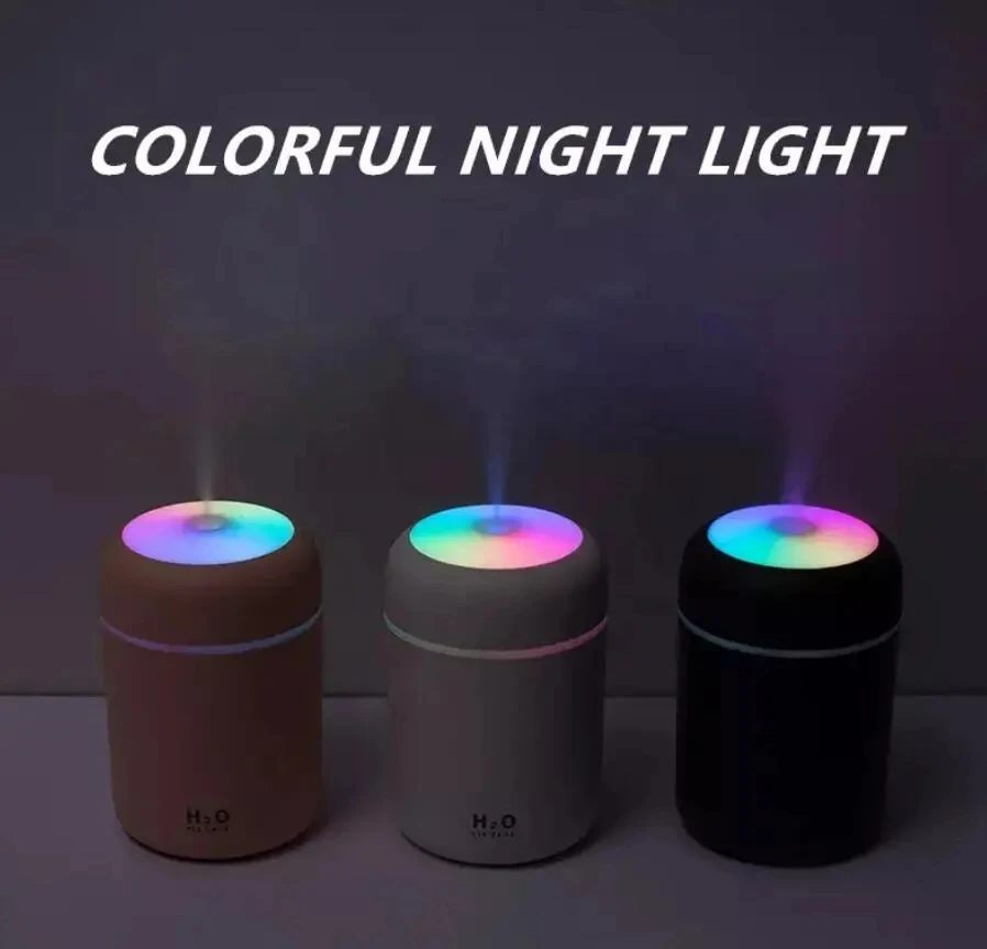 Portable Mini LED Air Purifier Smart Cool Mist H2O Humidifier Cute USB Diffuser for Home Car Outdoor Use Battery Plastic