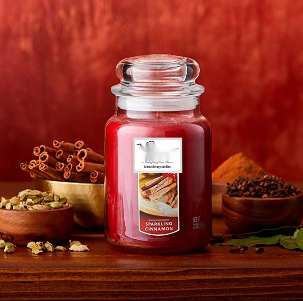 Yankee Soy Wax Glass Jar Aromatherapy Extra Large Candle Custom Private