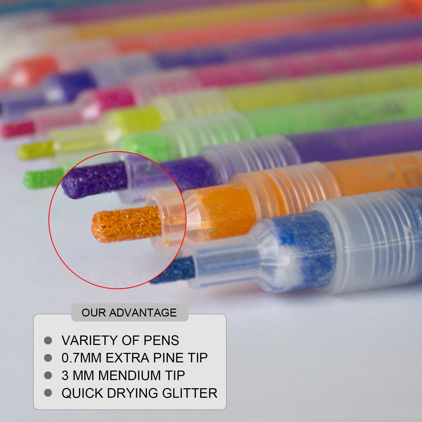 Набор из 12 очень тонких акриловых маркеров 0 7 мм художественные ручки с видов цветов тонким кончиком набор