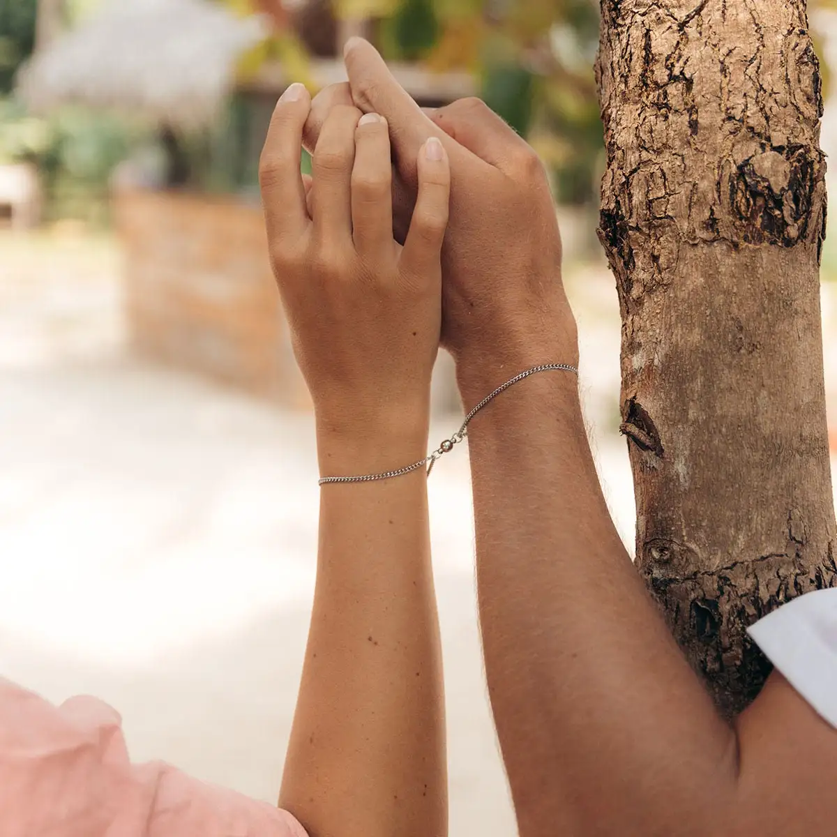 Valentine Jewelry Gift Couples Chain Magnet Paired Bracelet Set  Relationship Matching Bracelets for Couples Boyfriend Girlfriend