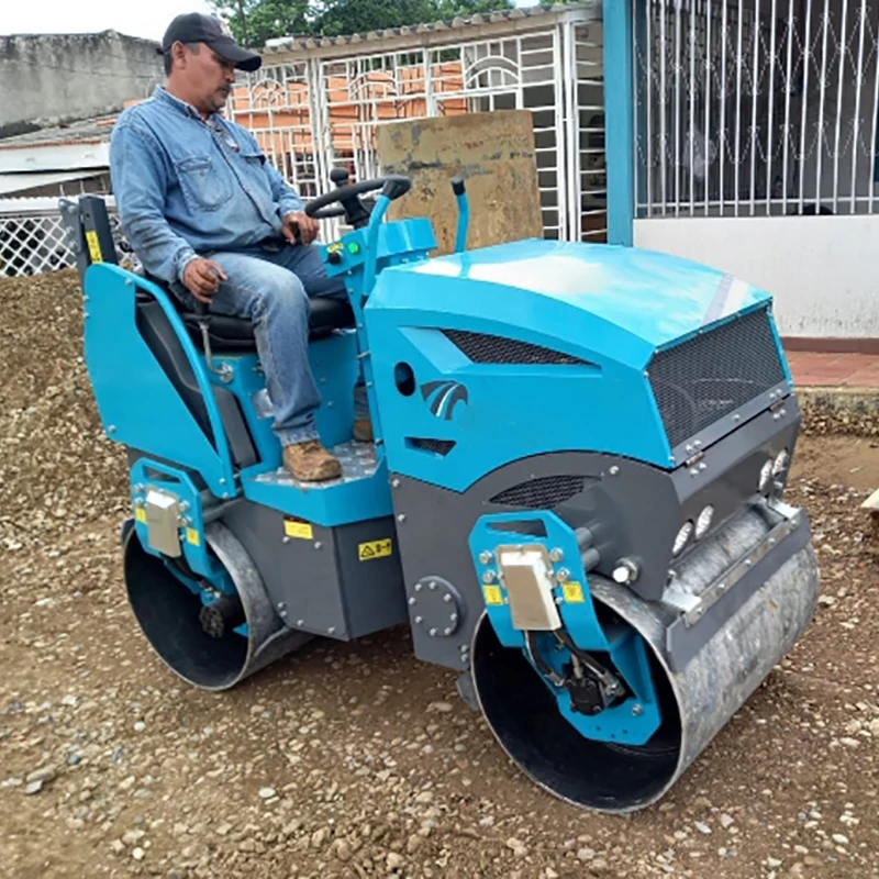 1 ton 2 ton 3 ton Mini Asphalt Road Roller Diesel Gasoline Engine 13HP Ride On Mini