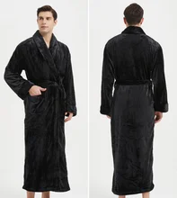 High quality coral fleece bathrobe velvet bath robes luxury black plush robe for hotel