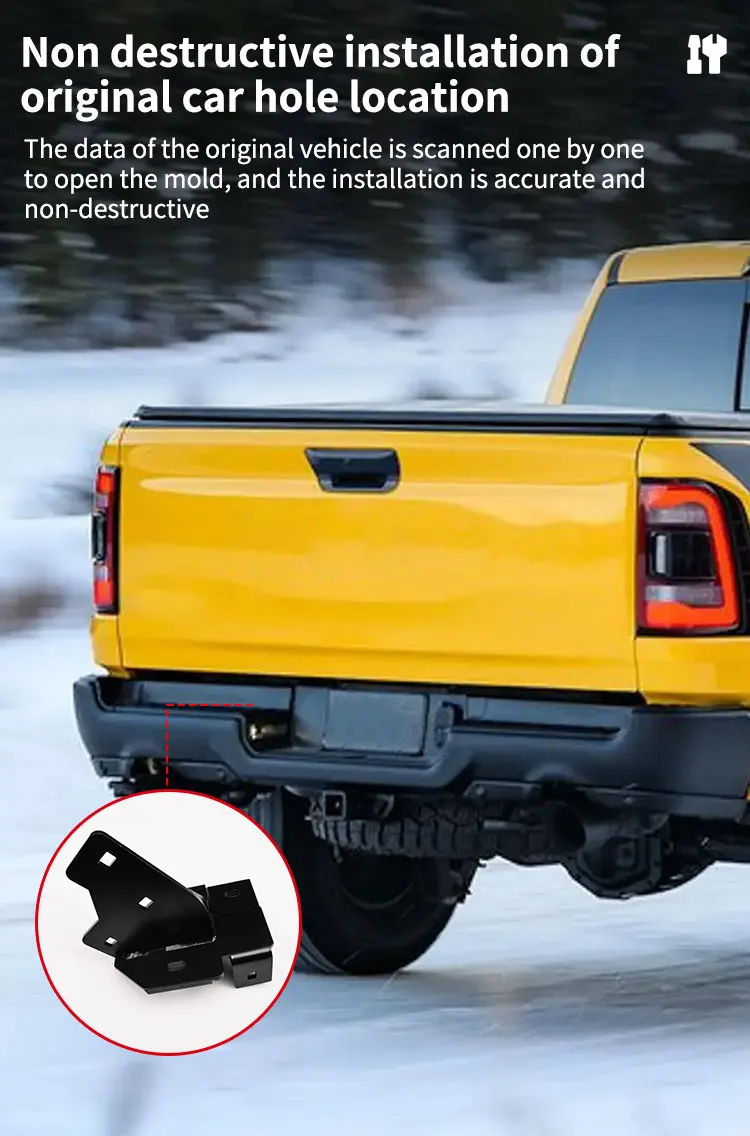 Custom Rear Bed Step Retractable Bumper Truck Tailgate Step for DODGE RAM 1500 Electric Behind Step supplier