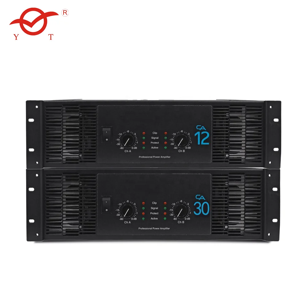 OEM/ODM CA Series 3U Audio Sound Standard CA12 CA18 CA20 5000 10000 Watts  High Professional Power Amplifier