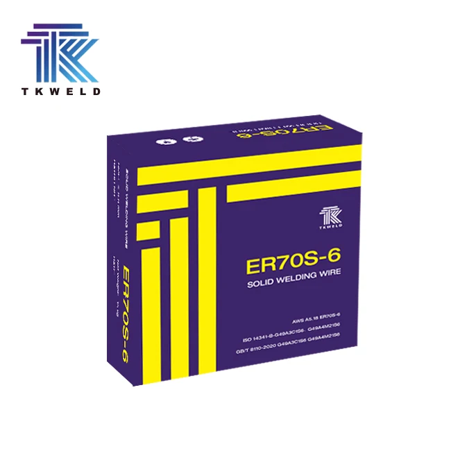 TKweld Brand Hot Sale Carbon Steel MIG Mag Soldering AWS ER70s-6 Welding Wire 0.8 0.9 1.0 1.2 1.6 MIG Mag OEM Customized Support