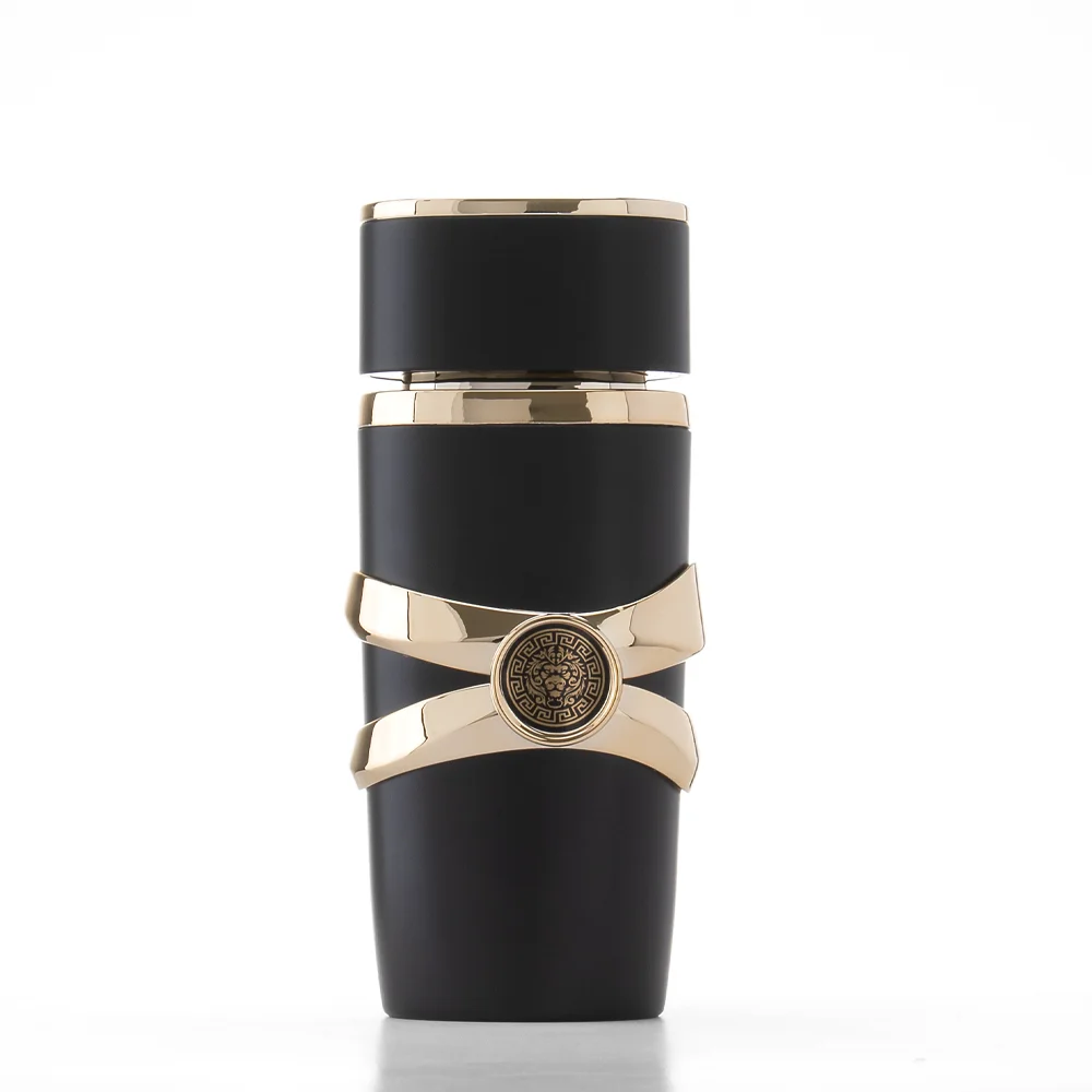 Custom Empty Unique Cologne Bottle Matte Black Perfume Glass Bottle Arabic Style 100ml Perfume Bottle