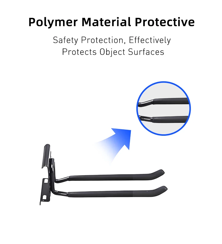 Factory Price Eight-Inch Double Straight Hook Wall Mounted Metal Hooks Slat Wall Hooks for Cleaning Tool Storage supplier