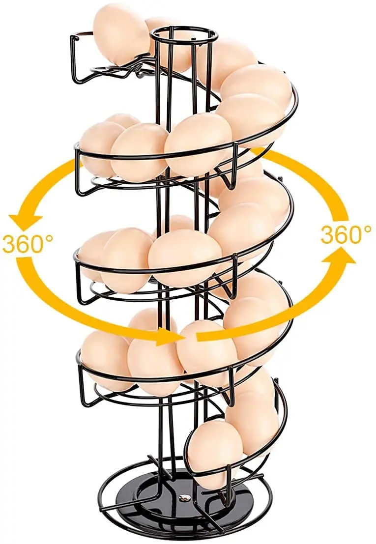 Egg Skelter Deluxe Rack de distributeur en spirale moderne | BE