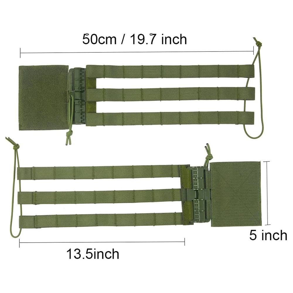Tactical High-quality Durable Vest Quick Release Skeletal Mesh Wear-resistant Cummerbund Strap Side Tactical Belt