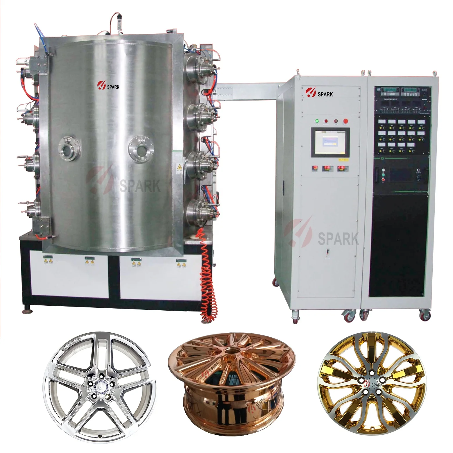 PVD Vacuum Coating Machine Sputtering  Diffusion Pump Roots Pump Holding Pump Magnetron Power Super Chrome Rose Gold Arc Ion ZrN