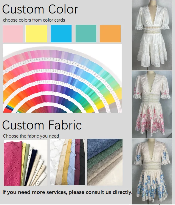 Ladies Embroidered Casual Dress - Image 6