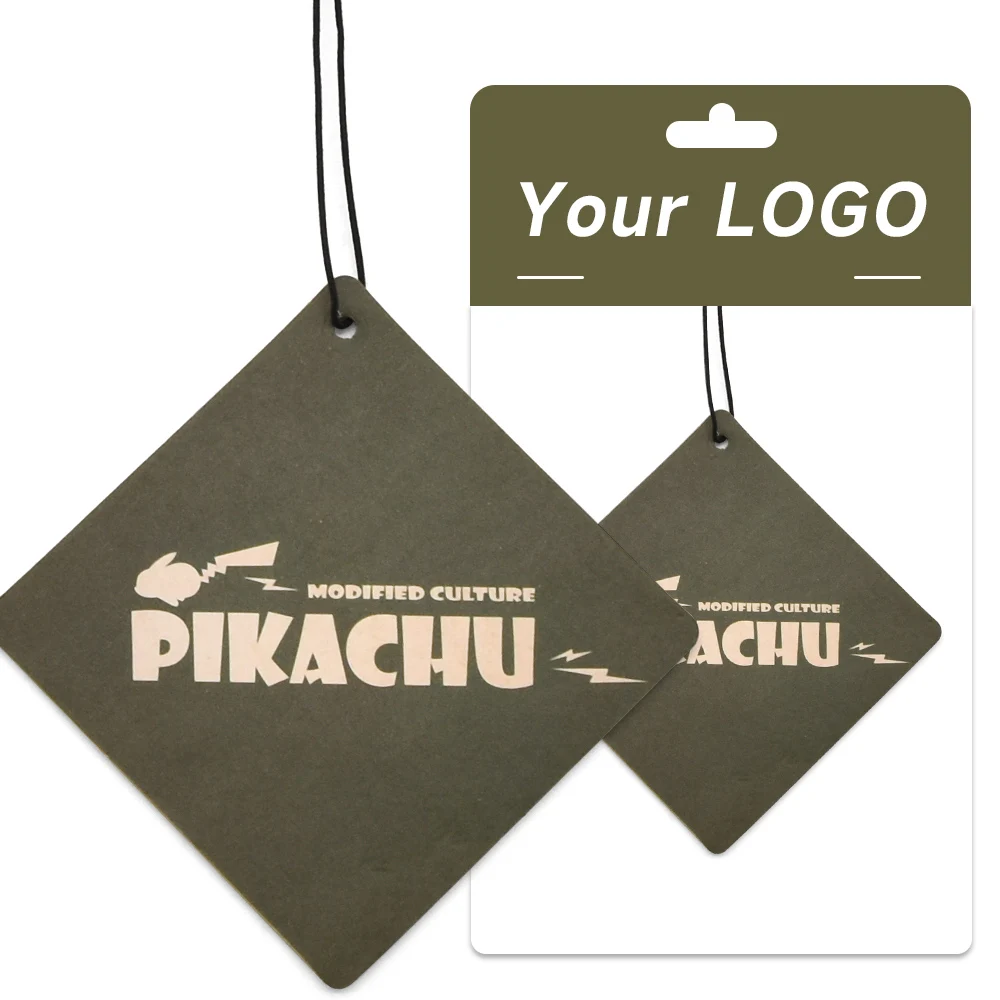 High Quality Designer Black Custom Car air Fresheners logo Scented Car Hanging air Freshener for Home Fragrance
