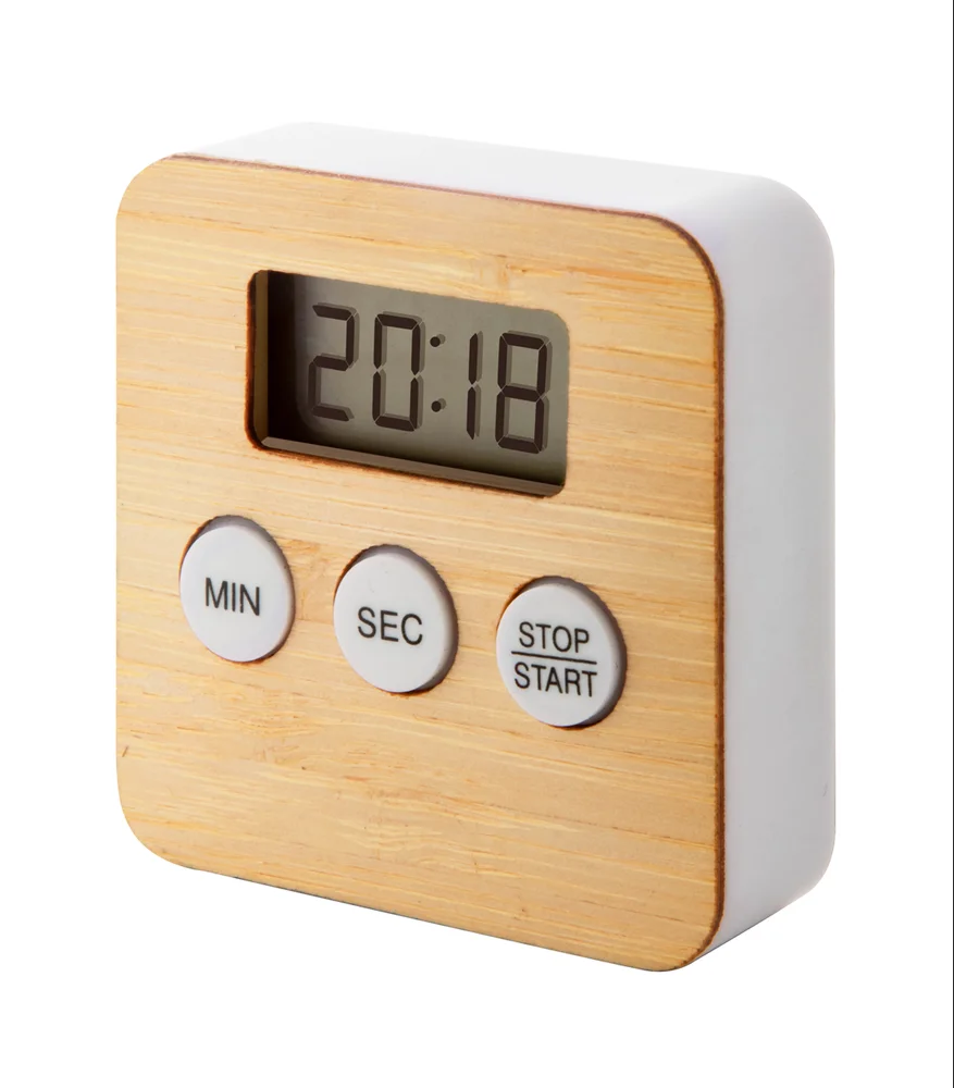 Kitchen Gadgets Cooking Tools LCD Digital Bamboo Wood Kitchen Timer Practical Cooking Timer With LCD Display