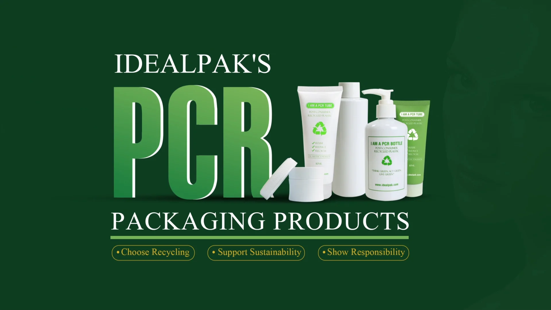 Eco Friendly Pcr Cosmetic Cream Jar Pet Plastic Recycling Cosmetic Jars