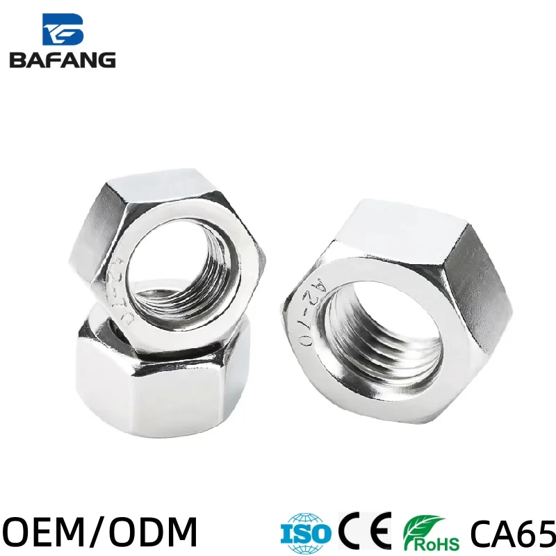 304 Stainless Steel Hex Nuts 201/316 Screws and Nuts Complete Set M2 M3 M4 M5 M6 M8 M10 M12 M16 M20
