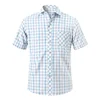 Light Cyan Grey Plaid