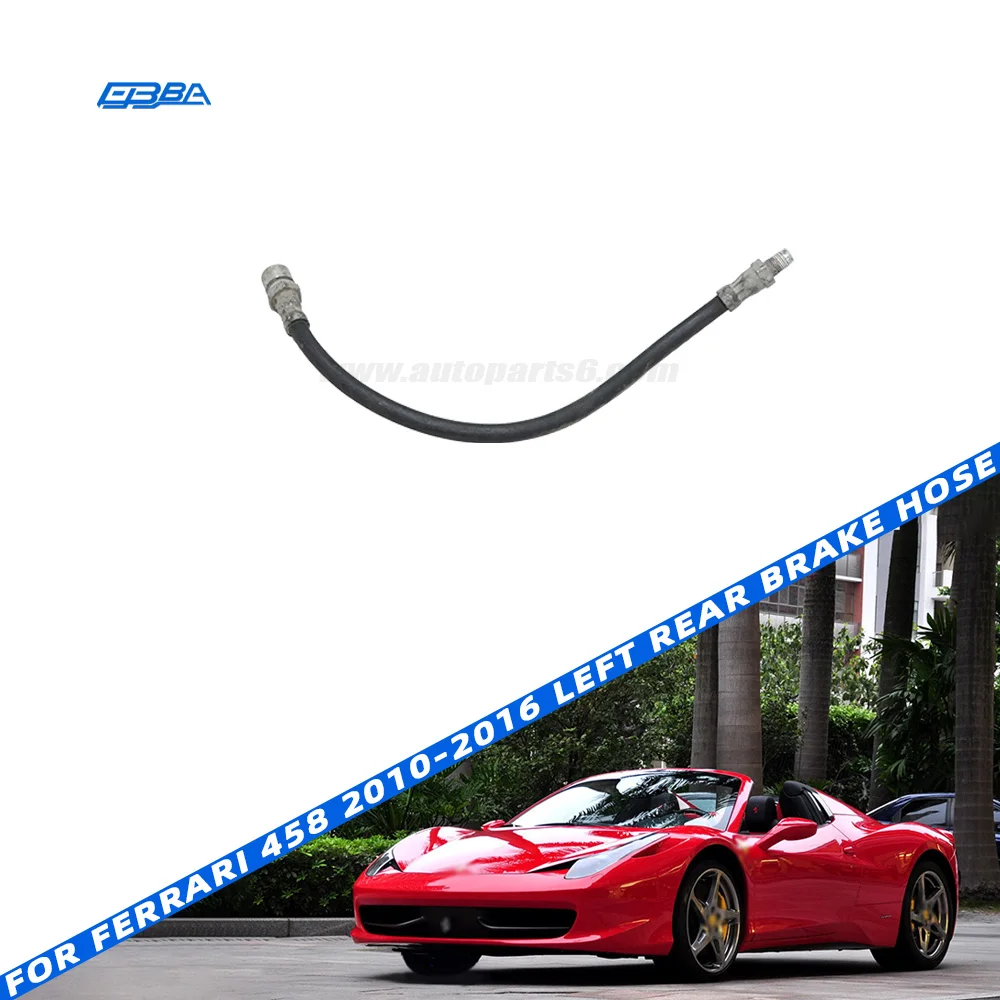 Задний левый тормозной шланг для Ferrari F458 (2010–2016), съёмные детали, высококачественный резиновый тормозной шланг, оригинальный номер OE 118100