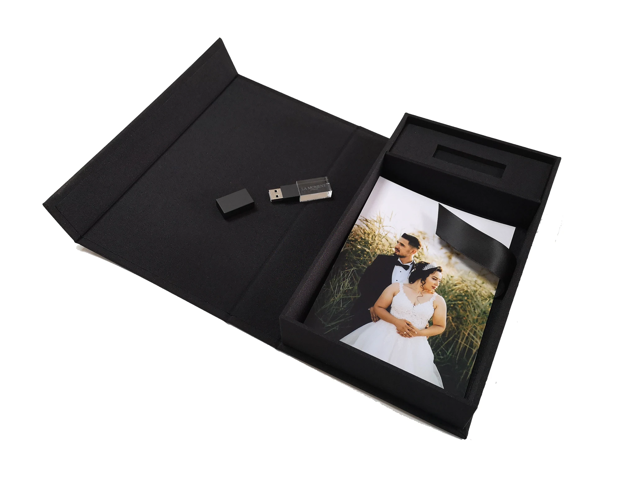 Print Package Cream Gray Linen Box Photographer Gift 4*6 5x7 Photo