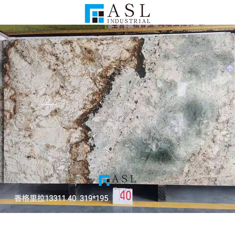 Glazed polished design of quartzite countertop high quality lobby wall tiles
