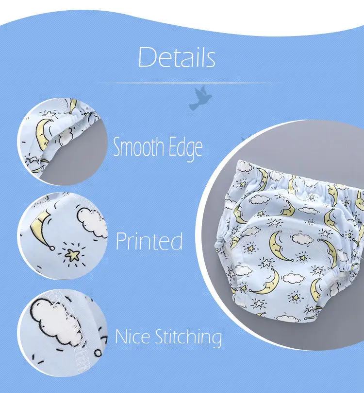 Custom Unisex Potty Training Underwear Cotton Leak Proof Pop In