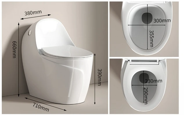 Egg shape ceramic sanitary ware luxury bathroom wc color black line one piece toilet bowl water closet manufacture