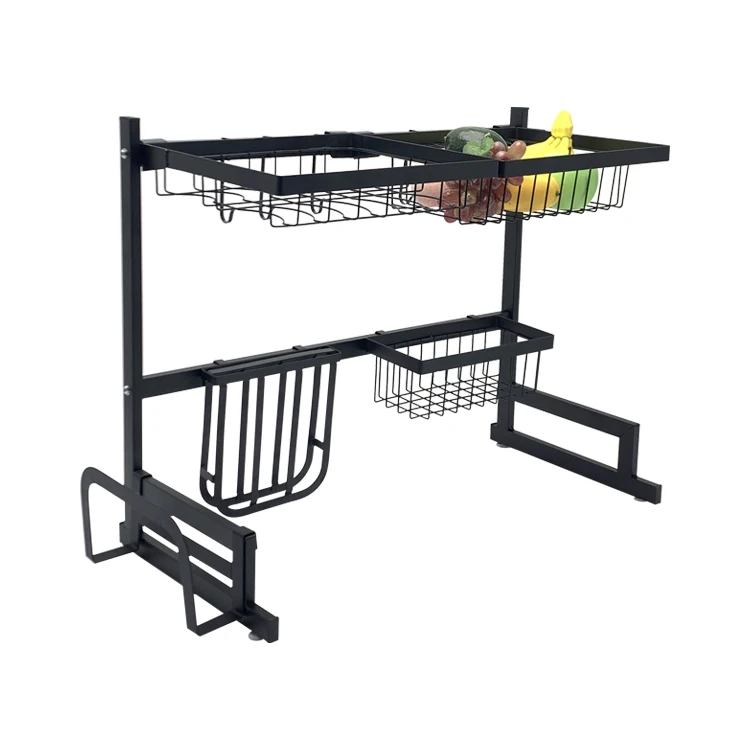 Large Capacity Dish Rack 2 Tier Kitchen Storage Organizer Rack Dish Drying Holder Kitchen Sink Dish 