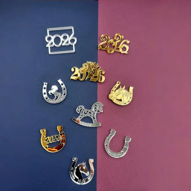 Marked Model New Year Acrylic Cake Decoration, Year of the Ox Paper Cupcake Decoration Cake Toppers