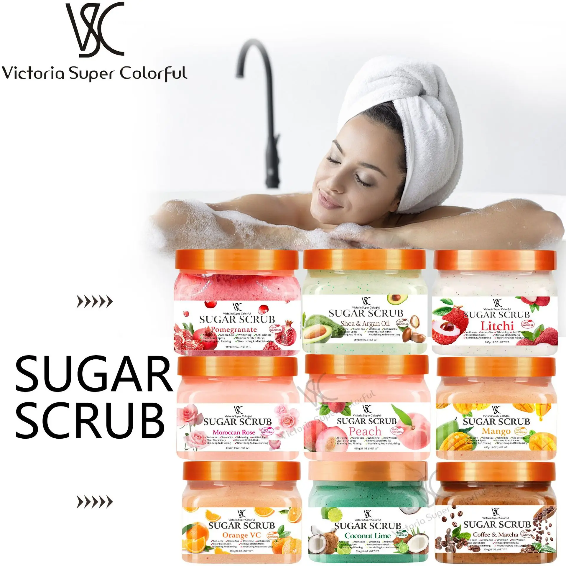 High Quality Sugar Scrub - Natural Organic Skin Care