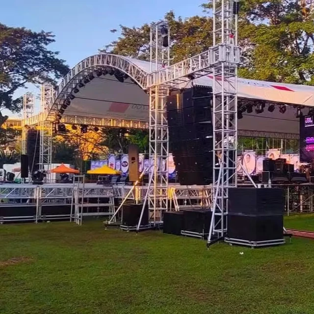Custom Curved Stage Truss Heavy Duty Arc Truss for Catwalk Show Outer Event Wedding Party