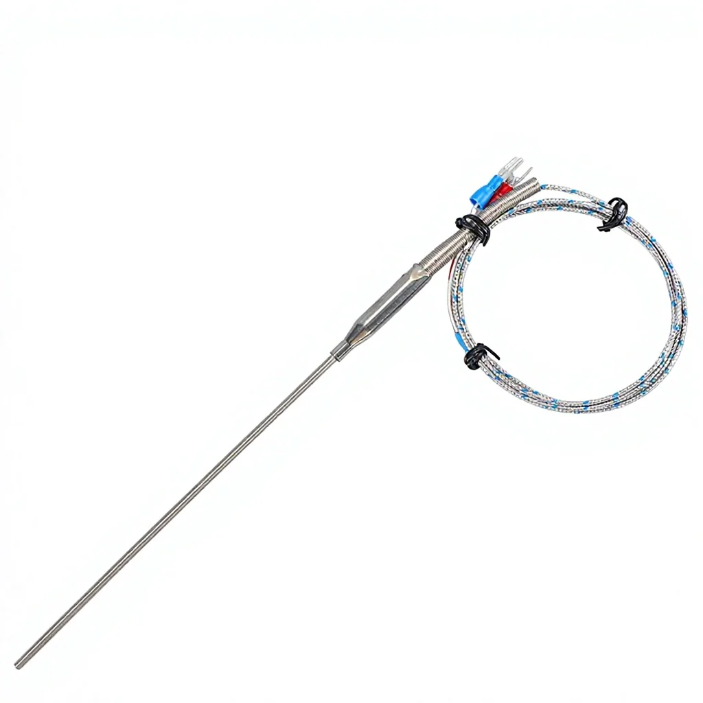 SOFSI 3 * 200mm K-Type Armored Thermocouple -50~400℃ PT100-Type Temperature Sensor Probe for Industrial Temperature Controller