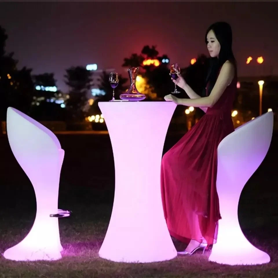 Party Led Table for bar Waterproof Wedding bar Glowing bar Chair Illuminated Led Cocktail Table