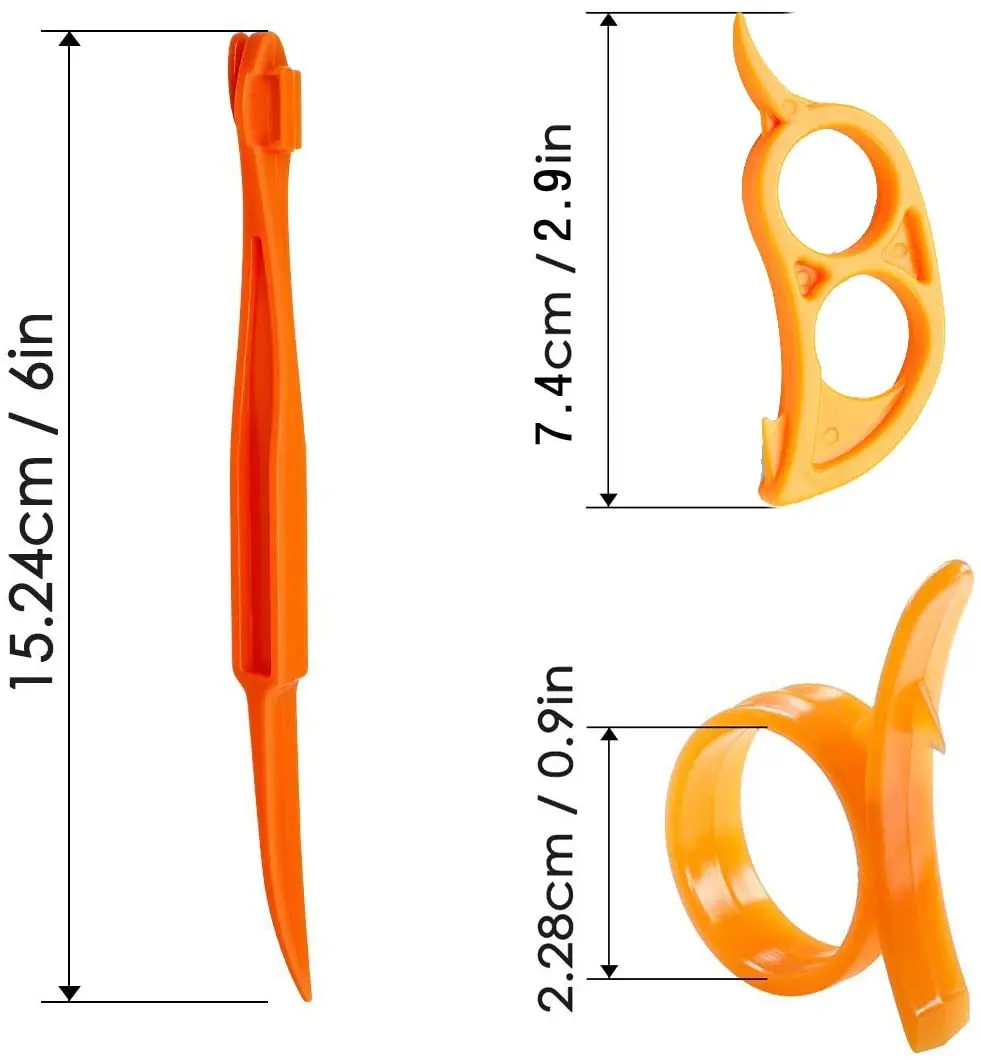 Ralleyfun Orange Peeler Tools Citrus Peel Cutter Plastic Easy Fruit