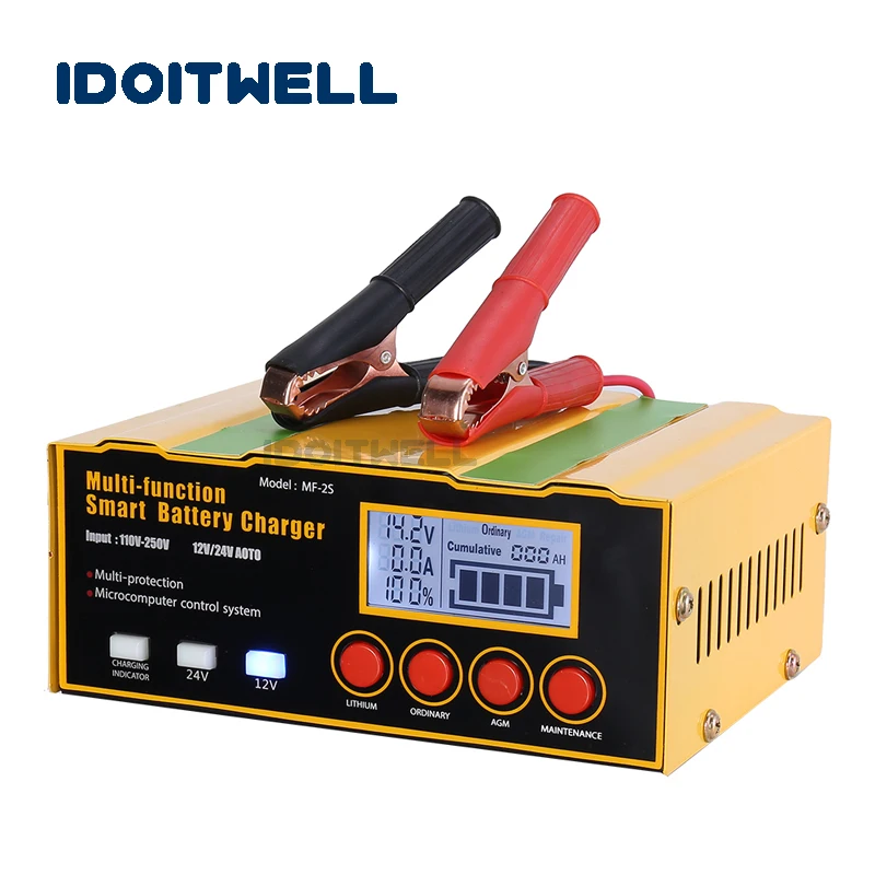 Chargeur De Batterie 12V Voiture/Moto – Charge Rapide Et Réparation – Intelligent Et Étanche – Entretien Automatique