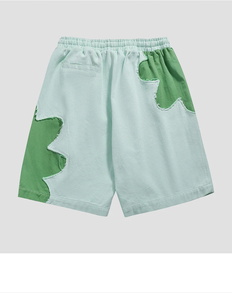 Custom Wholesale High Quality 100% Cotton Plus Size Men's Shorts Patchwork Plain Gym Boys Causal Sweat Shorts Summer763_voghion.com