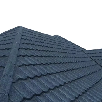 Galvanized Zinc Steel Roofing Sheet Villa Roof renovation Projects Metal Tile Classic Tile Color Stone Coated Metal Roof Tiles