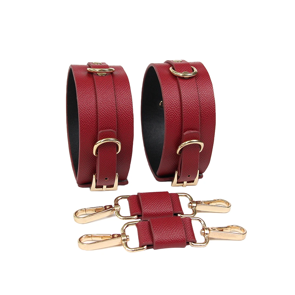 luxury genuine leather roleplay bdsm bondage suit restraint gear