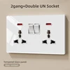 2gang+Double UN Socket
