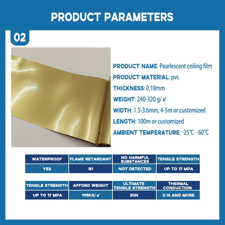 pvc interior decoration stretch ceilings pearlescent film-25