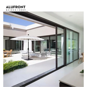 Florida Approved Hurricane Impact NFRC Certified Exterior Large Lift and Sliding Patio Doors Double Glazed Sliding Doors